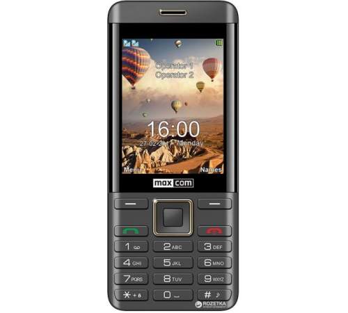 Мобільний телефон MAXCOM MM236 Black-Gold