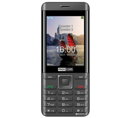 Мобільний телефон MAXCOM MM236 Black-SIlver