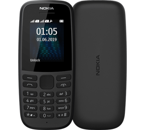Мобільний телефон NOKIA 105 DS 2019 Black