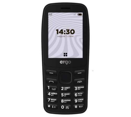Мобільний телефон ERGO B241 Black
