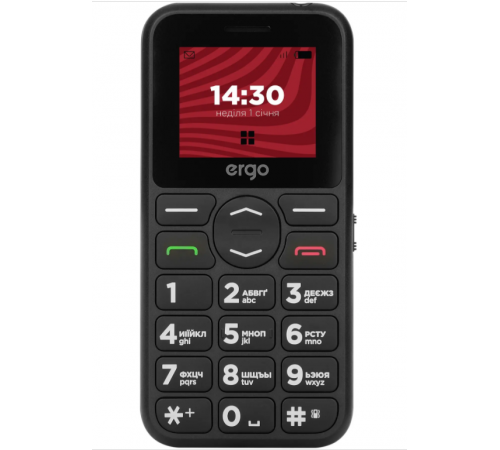 Мобільний телефон ERGO R181 Black
