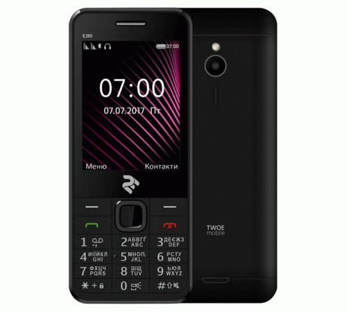 Мобильный телефон 2E E280 Dual Sim Black