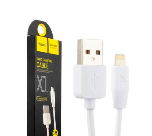 USB-cable HOCO X1 Rapid IPHONE 4 White 1m