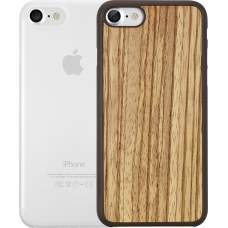 Чехол Ozaki O!coat Jelly+wood 2 in 1 case для iPhone 7/8 Zebrano+Clear