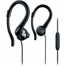 Наушники Philips ActionFit SHQ1255TBK Mic Black