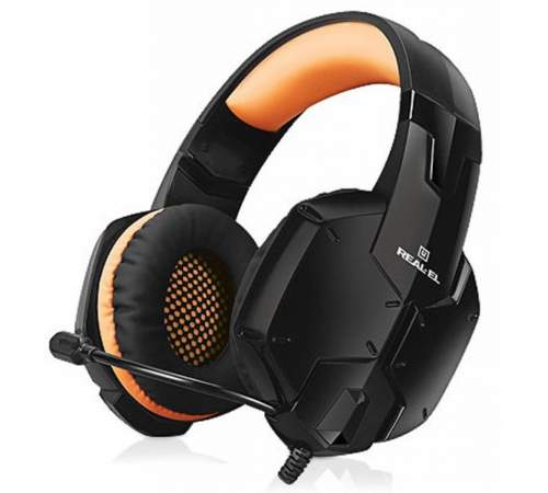 Наушники REAL-EL GDX-7700 Black/Orange
