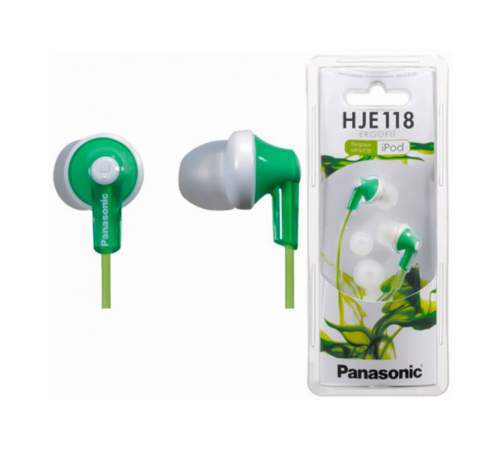 Наушники PANASONIC RP-HJE118GU-G Green