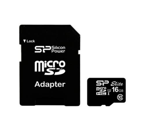 Карта памяти microSD SiliconPower Elite 16Gb (10)+Ad