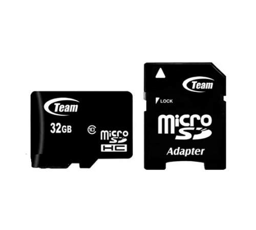 Карта памяти microSD TEAM 32Gb (10)+Ad