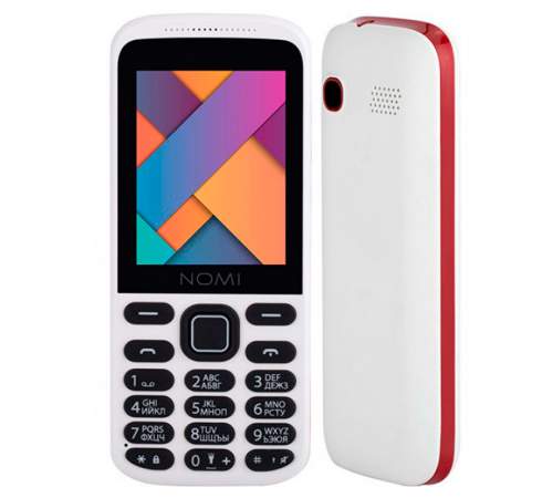 Мобильный телефон NOMI i244 White-Red